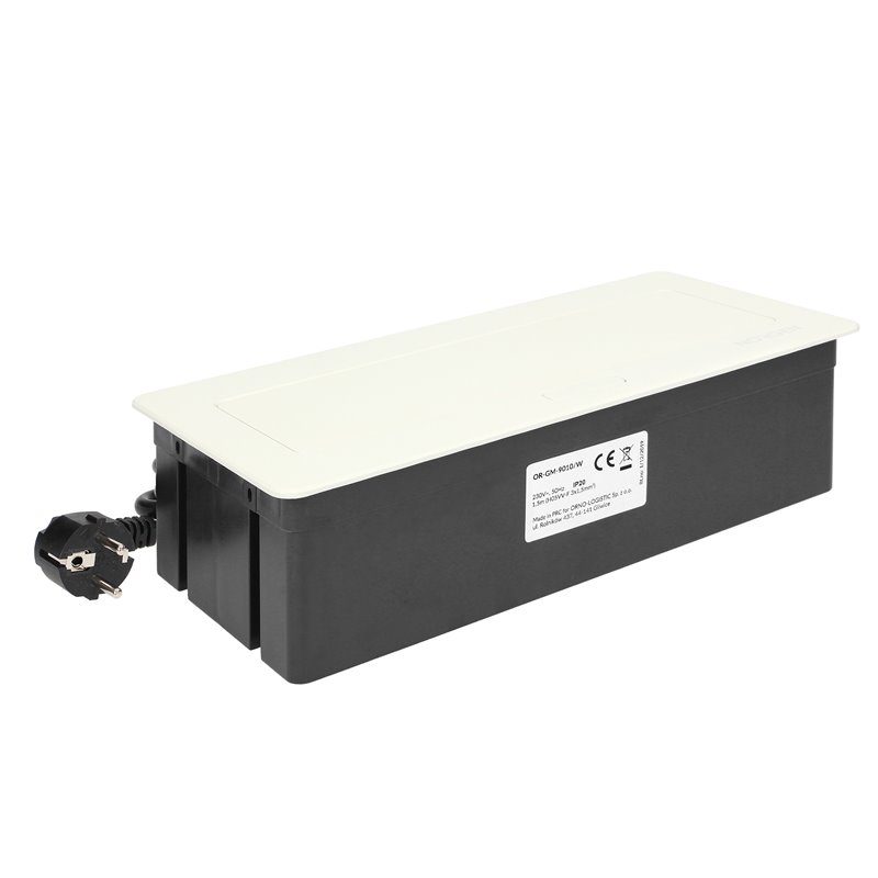 NOEN KASETA MEBLOWA WPUSZCZANA W BLAT ZE ZINTEGROWANĄ RAMKĄ PCV NA GNIAZDA MODUŁOWE 3 X 45X45MM LUB 6 X 22,5X45MM, PRZEWÓD 1,5M, NOEN KASETA MEBLOWA WPUSZCZANA W BLAT ZE ZINTEGROWANĄ RAMKĄ PCV NA GNIAZDA MODUŁOWE 3 X 45X45MM LUB 6 X 22,5X45MM, PRZEWÓD 1,5M,