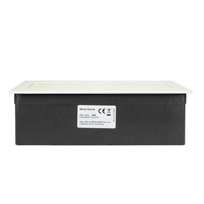 NOEN KASETA MEBLOWA WPUSZCZANA W BLAT ZE ZINTEGROWANĄ RAMKĄ PCV NA GNIAZDA MODUŁOWE 3 X 45X45MM LUB 6 X 22,5X45MM, PRZEWÓD 1,5M, NOEN KASETA MEBLOWA WPUSZCZANA W BLAT ZE ZINTEGROWANĄ RAMKĄ PCV NA GNIAZDA MODUŁOWE 3 X 45X45MM LUB 6 X 22,5X45MM, PRZEWÓD 1,5M,