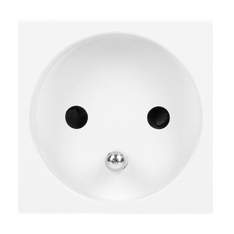 NOEN FR, GNIAZDO MODUŁOWE 45X45MM 1X2P+Z, TYP E FRENCH, 16A 250V, BIAŁE ORNO