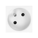 NOEN FR, GNIAZDO MODUŁOWE 45X45MM KĄTOWE - 45° 1X2P+Z, TYP E FRENCH, 16A 250V, BIAŁE ORNO