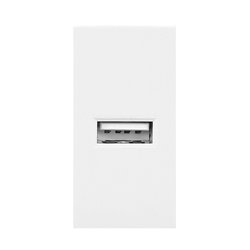 NOEN USB, PORT MODUŁOWY 22,5X45MM Z ŁADOWARKĄ USB, 2,1A 5V DC, BIAŁY ORNO NOEN USB, PORT MODUŁOWY 22,5X45MM Z ŁADOWARKĄ USB, 2,1A 5V DC, BIAŁY ORNO
