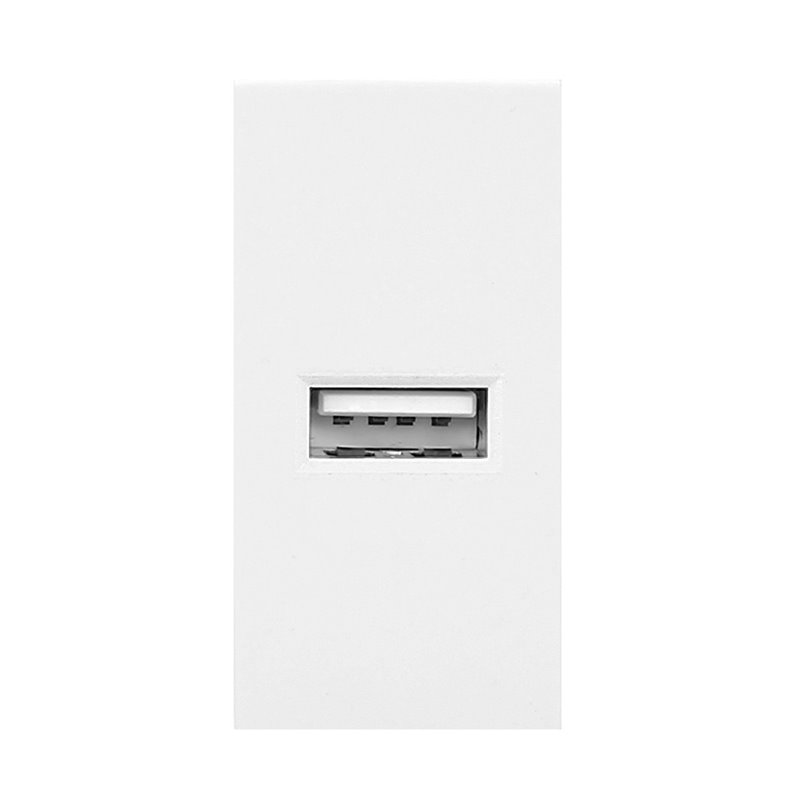 NOEN USB, PORT MODUŁOWY 22,5X45MM Z ŁADOWARKĄ USB, 2,1A 5V DC, BIAŁY ORNO NOEN USB, PORT MODUŁOWY 22,5X45MM Z ŁADOWARKĄ USB, 2,1A 5V DC, BIAŁY ORNO