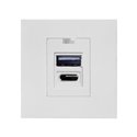 NOEN USB X2 - TYP A+C, PODWÓJNY PORT MODUŁOWY 45X45MM Z ŁADOWARKĄ USB, 2,1A 5VDC, BIAŁY ORNO NOEN USB X2 - TYP A+C, PODWÓJNY PORT MODUŁOWY 45X45MM Z ŁADOWARKĄ USB, 2,1A 5VDC, BIAŁY ORNO