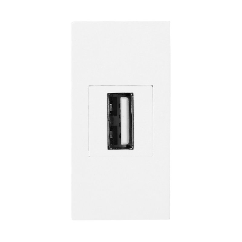 NOEN USB DATA, GNIAZDO MODUŁOWE 22,5X45MM USB DATA 2.0, PRZELOTKA, BIAŁE ORNO NOEN USB DATA, GNIAZDO MODUŁOWE 22,5X45MM USB DATA 2.0, PRZELOTKA, BIAŁE ORNO