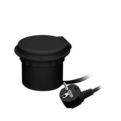 GNIAZDO MEBLOWE O8CM WPUSZCZANE W BLAT Z ŁADOWARKĄ INDUKCYJNĄ, ŁADOWARKĄ USB, PRZELOTKĄ KABLOWĄ I PRZEWODEM 2M, 1X2P+Z, 1XUSB 2, GNIAZDO MEBLOWE O8CM WPUSZCZANE W BLAT Z ŁADOWARKĄ INDUKCYJNĄ, ŁADOWARKĄ USB, PRZELOTKĄ KABLOWĄ I PRZEWODEM 2M, 1X2P+Z, 1XUSB 2,