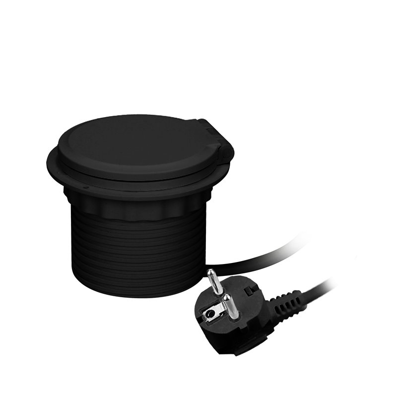 GNIAZDO MEBLOWE O8CM WPUSZCZANE W BLAT Z ŁADOWARKĄ INDUKCYJNĄ, ŁADOWARKĄ USB, PRZELOTKĄ KABLOWĄ I PRZEWODEM 2M, 1X2P+Z, 1XUSB 2, GNIAZDO MEBLOWE O8CM WPUSZCZANE W BLAT Z ŁADOWARKĄ INDUKCYJNĄ, ŁADOWARKĄ USB, PRZELOTKĄ KABLOWĄ I PRZEWODEM 2M, 1X2P+Z, 1XUSB 2,