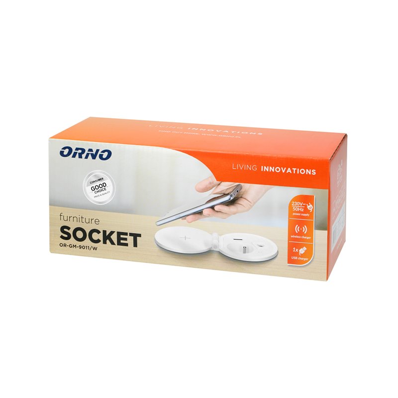 GNIAZDO MEBLOWE O8CM WPUSZCZANE W BLAT Z ŁADOWARKĄ INDUKCYJNĄ, ŁADOWARKĄ USB, PRZELOTKĄ KABLOWĄ I PRZEWODEM 2M, 1X2P+Z, 1XUSB 2, GNIAZDO MEBLOWE O8CM WPUSZCZANE W BLAT Z ŁADOWARKĄ INDUKCYJNĄ, ŁADOWARKĄ USB, PRZELOTKĄ KABLOWĄ I PRZEWODEM 2M, 1X2P+Z, 1XUSB 2,