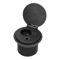 GNIAZDO MEBLOWE O8CM WPUSZCZANE W BLAT Z ŁADOWARKĄ INDUKCYJNĄ, ŁADOWARKĄ USB Z 2 GNIAZDAMI A I C, PRZELOTKĄ KABLOWĄ I PRZEWODEM GNIAZDO MEBLOWE O8CM WPUSZCZANE W BLAT Z ŁADOWARKĄ INDUKCYJNĄ, ŁADOWARKĄ USB Z 2 GNIAZDAMI A I C, PRZELOTKĄ KABLOWĄ I PRZEWODEM