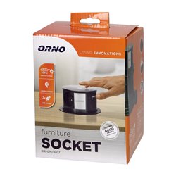 GNIAZDO MEBLOWE O10CM WYSUWANE Z BLATU Z ŁADOWARKĄ INDUKCYJNĄ, ŁADOWARKĄ USB I PRZEWODEM 1,5M, 3X2P+Z, QI 1.2.4 MAX. 10W, USB A+ GNIAZDO MEBLOWE O10CM WYSUWANE Z BLATU Z ŁADOWARKĄ INDUKCYJNĄ, ŁADOWARKĄ USB I PRZEWODEM 1,5M, 3X2P+Z, QI 1.2.4 MAX. 10W, USB A+