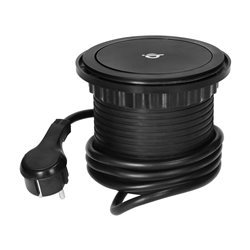 GNIAZDO MEBLOWE O10CM WYSUWANE Z BLATU Z ŁADOWARKĄ INDUKCYJNĄ, ŁADOWARKĄ USB I PRZEWODEM 1,5M, 3X2P+Z, QI 1.2.4 MAX. 10W, USB A+ GNIAZDO MEBLOWE O10CM WYSUWANE Z BLATU Z ŁADOWARKĄ INDUKCYJNĄ, ŁADOWARKĄ USB I PRZEWODEM 1,5M, 3X2P+Z, QI 1.2.4 MAX. 10W, USB A+