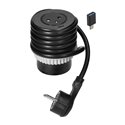 GNIAZDO WPUSZCZANE W BLAT 2P+Z Z SYSTEMEM EASYEJECT, USB 3.0, 1,5M + PRZEJŚCIÓWKA DO USB ORNO GNIAZDO WPUSZCZANE W BLAT 2P+Z Z SYSTEMEM EASYEJECT, USB 3.0, 1,5M + PRZEJŚCIÓWKA DO USB ORNO