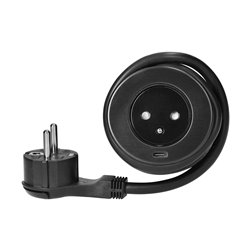 GNIAZDO WPUSZCZANE W BLAT 2P+Z Z SYSTEMEM EASYEJECT, USB 3.0, 1,5M + PRZEJŚCIÓWKA DO USB ORNO GNIAZDO WPUSZCZANE W BLAT 2P+Z Z SYSTEMEM EASYEJECT, USB 3.0, 1,5M + PRZEJŚCIÓWKA DO USB ORNO