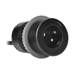 GNIAZDO WPUSZCZANE W BLAT 2P+Z Z SYSTEMEM EASYEJECT, USB 3.0, 1,5M + PRZEJŚCIÓWKA DO USB ORNO GNIAZDO WPUSZCZANE W BLAT 2P+Z Z SYSTEMEM EASYEJECT, USB 3.0, 1,5M + PRZEJŚCIÓWKA DO USB ORNO