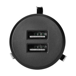 ŁADOWARKA 2XUSB 3,4A, WPUSZCZANA W BLAT, CZARNA ORNO ŁADOWARKA 2XUSB 3,4A, WPUSZCZANA W BLAT, CZARNA ORNO