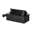 GNIAZDO MEBLOWE REDE, 3X2P+Z Z PRZEWODEM 1,5M, CZARNE ORNO GNIAZDO MEBLOWE REDE, 3X2P+Z Z PRZEWODEM 1,5M, CZARNE ORNO