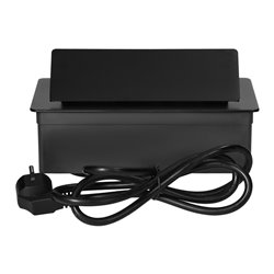 GNIAZDO MEBLOWE REDE, 2X2P+Z, 2XUSB Z PRZEWODEM 1,5M, CZARNE ORNO GNIAZDO MEBLOWE REDE, 2X2P+Z, 2XUSB Z PRZEWODEM 1,5M, CZARNE ORNO