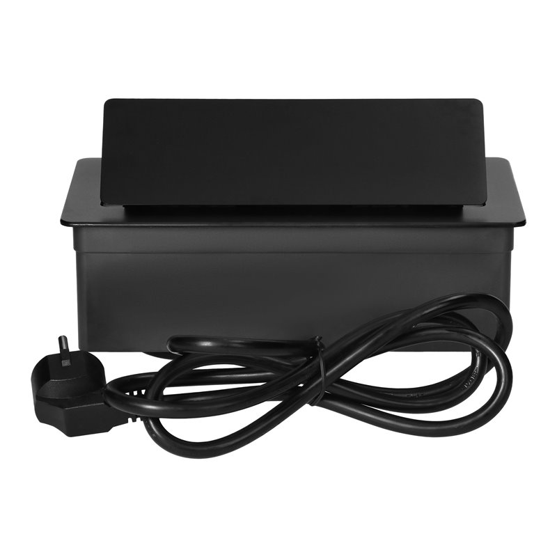 GNIAZDO MEBLOWE REDE, 2X2P+Z, 2XUSB Z PRZEWODEM 1,5M, CZARNE ORNO GNIAZDO MEBLOWE REDE, 2X2P+Z, 2XUSB Z PRZEWODEM 1,5M, CZARNE ORNO