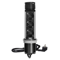 WPUSZCZANE GNIAZDO MEBLOWE O6CM Z ŁADOWARKĄ USB I PRZEWODEM 1,5M, 3X2P+Z (SCHUKO), 2XUSB (TYP A I TYP C), INOX ORNO WPUSZCZANE GNIAZDO MEBLOWE O6CM Z ŁADOWARKĄ USB I PRZEWODEM 1,5M, 3X2P+Z (SCHUKO), 2XUSB (TYP A I TYP C), INOX ORNO