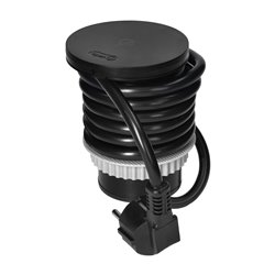 GNIAZDO MEBLOWE O6CM Z ROTACYJNĄ POKRYWĄ, ŁADOWARKĄ INDUKCYJNĄ, ŁADOWARKĄ USB I PRZEWODEM 1,5M, 1X2P+Z, QI 1.2.4 MAX. 10W, 2XUSB GNIAZDO MEBLOWE O6CM Z ROTACYJNĄ POKRYWĄ, ŁADOWARKĄ INDUKCYJNĄ, ŁADOWARKĄ USB I PRZEWODEM 1,5M, 1X2P+Z, QI 1.2.4 MAX. 10W, 2XUSB