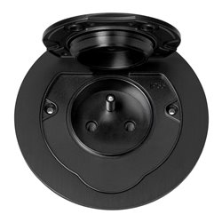 HERMETYCZNE GNIAZDO ELEKTRYCZNE OKRĄGŁE, IP55, 1X2P+Z(FRENCH), CZARNE ORNO HERMETYCZNE GNIAZDO ELEKTRYCZNE OKRĄGŁE, IP55, 1X2P+Z(FRENCH), CZARNE ORNO