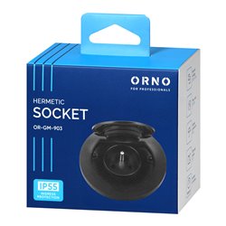 HERMETYCZNE GNIAZDO ELEKTRYCZNE OKRĄGŁE, IP55, 1X2P+Z(FRENCH), CZARNE ORNO HERMETYCZNE GNIAZDO ELEKTRYCZNE OKRĄGŁE, IP55, 1X2P+Z(FRENCH), CZARNE ORNO