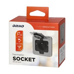 HERMETYCZNE GNIAZDO ELEKTRYCZNE KWADRATOWE, IP55 ORNO HERMETYCZNE GNIAZDO ELEKTRYCZNE KWADRATOWE, IP55 ORNO