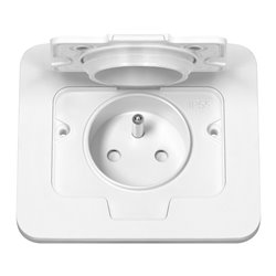 HERMETYCZNE GNIAZDO ELEKTRYCZNE PROSTOKĄTNE, IP55, 1X2P+Z(FRENCH), BIAŁE ORNO HERMETYCZNE GNIAZDO ELEKTRYCZNE PROSTOKĄTNE, IP55, 1X2P+Z(FRENCH), BIAŁE ORNO