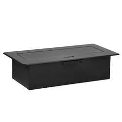 GNIAZDO MEBLOWE WPUSZCZANE W BLAT Z PŁASKIM FREZOWANYM RANTEM I ŁADOWARKĄ USB, 2X2P+Z (SCHUKO),2X USB (TYP A+C 3,6A), CZARNE ORN GNIAZDO MEBLOWE WPUSZCZANE W BLAT Z PŁASKIM FREZOWANYM RANTEM I ŁADOWARKĄ USB, 2X2P+Z (SCHUKO),2X USB (TYP A+C 3,6A), CZARNE ORN