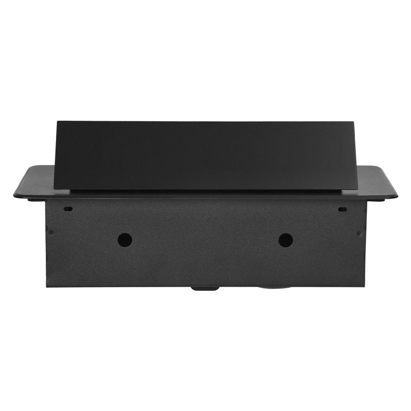 GNIAZDO MEBLOWE WPUSZCZANE W BLAT Z PŁASKIM FREZOWANYM RANTEM I ŁADOWARKĄ USB, 2X2P+Z (SCHUKO),2X USB (TYP A+C 3,6A), CZARNE ORN GNIAZDO MEBLOWE WPUSZCZANE W BLAT Z PŁASKIM FREZOWANYM RANTEM I ŁADOWARKĄ USB, 2X2P+Z (SCHUKO),2X USB (TYP A+C 3,6A), CZARNE ORN