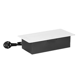 GNIAZDA MEBLOWE WPUSZCZANE W BLAT Z PŁASKIM FREZOWANYM RANTEM, ŁADOWARKĄ USB I PRZEWODEM 1,5M, 2X2P+Z, 2XUSB (TYP A+C 3,6A), BIA GNIAZDA MEBLOWE WPUSZCZANE W BLAT Z PŁASKIM FREZOWANYM RANTEM, ŁADOWARKĄ USB I PRZEWODEM 1,5M, 2X2P+Z, 2XUSB (TYP A+C 3,6A), BIA