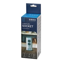 GNIAZDO MEBLOWE 2X2P+Z (SCHUKO), 2XUSB (TYP A+C 2,4A), SZARO-SREBRNE ORNO GNIAZDO MEBLOWE 2X2P+Z (SCHUKO), 2XUSB (TYP A+C 2,4A), SZARO-SREBRNE ORNO