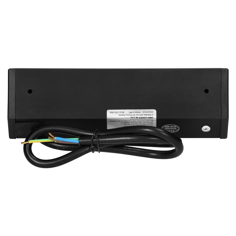 GNIAZDO MEBLOWE 2X2P+Z, 2XUSB (TYP A+C 2,4A), CZARNE ORNO GNIAZDO MEBLOWE 2X2P+Z, 2XUSB (TYP A+C 2,4A), CZARNE ORNO