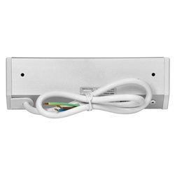 GNIAZDO MEBLOWE 2X2P+Z, 2XUSB (TYP A+C 2,4A), BIAŁO-SREBRNE ORNO GNIAZDO MEBLOWE 2X2P+Z, 2XUSB (TYP A+C 2,4A), BIAŁO-SREBRNE ORNO