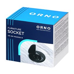 GNIAZDO MEBLOWE O6CM WPUSZCZANE W BLAT Z POKRYWKĄ, ŁADOWARKĄ USB I PRZEWODEM 1,9M, 1X2P+Z (SCHUKO), 1XUSB (TYP C 20W), CZARNE OR GNIAZDO MEBLOWE O6CM WPUSZCZANE W BLAT Z POKRYWKĄ, ŁADOWARKĄ USB I PRZEWODEM 1,9M, 1X2P+Z (SCHUKO), 1XUSB (TYP C 20W), CZARNE OR