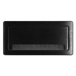 GNIAZDO MEBLOWE WPUSZCZANE W BLAT Z PŁASKIM FREZOWANYM RANTEM, SZCZOTKĄ PRZECIWKURZOWĄ I PRZEWODEM 1,5M, 2X2P+Z (SCHUKO), 2XUSB GNIAZDO MEBLOWE WPUSZCZANE W BLAT Z PŁASKIM FREZOWANYM RANTEM, SZCZOTKĄ PRZECIWKURZOWĄ I PRZEWODEM 1,5M, 2X2P+Z (SCHUKO), 2XUSB