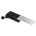 GNIAZDO MEBLOWE Z PRZESUWNĄ POKRYWĄ, 2X2P+Z (SCHUKO), USB A+C, SREBRNE ORNO