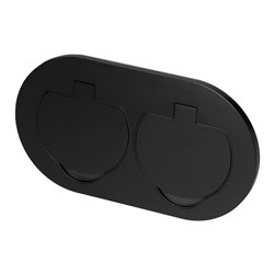 HERMETYCZNE GNIAZDO ELEKTRYCZNE PODWÓJNE, OWALNE, IP55, 2X2P+Z(FRENCH), CZARNE ORNO HERMETYCZNE GNIAZDO ELEKTRYCZNE PODWÓJNE, OWALNE, IP55, 2X2P+Z(FRENCH), CZARNE ORNO