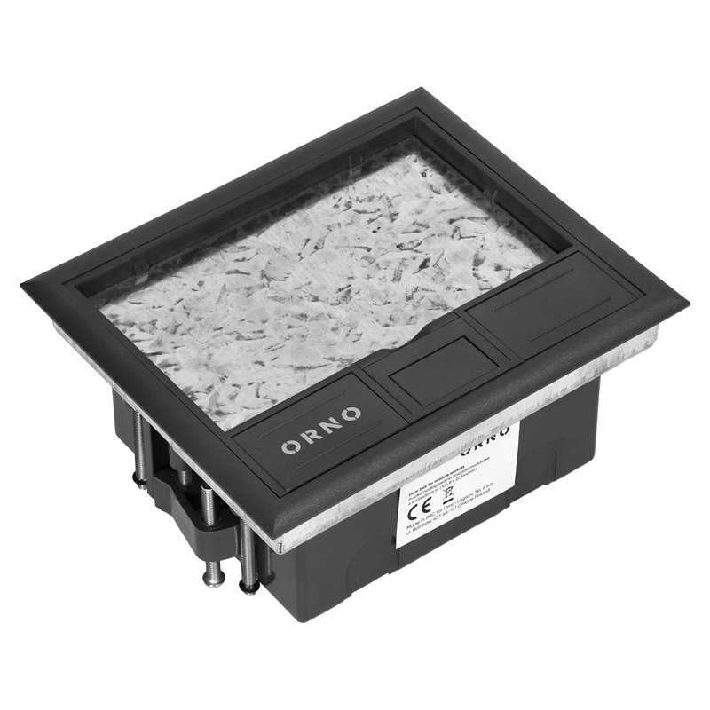 PUSZKA PODŁOGOWA NA GNIAZDA MODUŁOWE 4 X 45X45MM LUB 8 X 22,5X45MM, POKRYWA: MATERIAŁ WŁASNY, CZARNA ORNO PUSZKA PODŁOGOWA NA GNIAZDA MODUŁOWE 4 X 45X45MM LUB 8 X 22,5X45MM, POKRYWA: MATERIAŁ WŁASNY, CZARNA ORNO