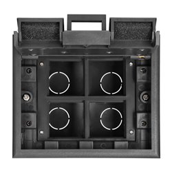 PUSZKA PODŁOGOWA NA GNIAZDA MODUŁOWE 4 X 45X45MM LUB 8 X 22,5X45MM, POKRYWA: MATERIAŁ WŁASNY, CZARNA ORNO PUSZKA PODŁOGOWA NA GNIAZDA MODUŁOWE 4 X 45X45MM LUB 8 X 22,5X45MM, POKRYWA: MATERIAŁ WŁASNY, CZARNA ORNO