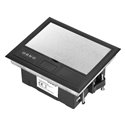 PUSZKA PODŁOGOWA NA GNIAZDA MODUŁOWE 4 X 45X45MM LUB 8 X 22,5X45MM, POKRYWA: STAL NIERDZEWNA, CZARNA ORNO