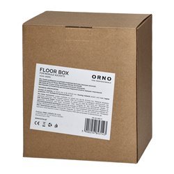 PUSZKA PODŁOGOWA NA GNIAZDA MODUŁOWE 4 X 45X45MM LUB 8 X 22,5X45MM, POKRYWA: STAL NIERDZEWNA, CZARNA ORNO PUSZKA PODŁOGOWA NA GNIAZDA MODUŁOWE 4 X 45X45MM LUB 8 X 22,5X45MM, POKRYWA: STAL NIERDZEWNA, CZARNA ORNO