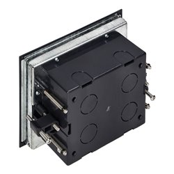 PUSZKA PODŁOGOWA NA GNIAZDA MODUŁOWE 4 X 45X45MM LUB 8 X 22,5X45MM, POKRYWA: STAL NIERDZEWNA, CZARNA ORNO PUSZKA PODŁOGOWA NA GNIAZDA MODUŁOWE 4 X 45X45MM LUB 8 X 22,5X45MM, POKRYWA: STAL NIERDZEWNA, CZARNA ORNO