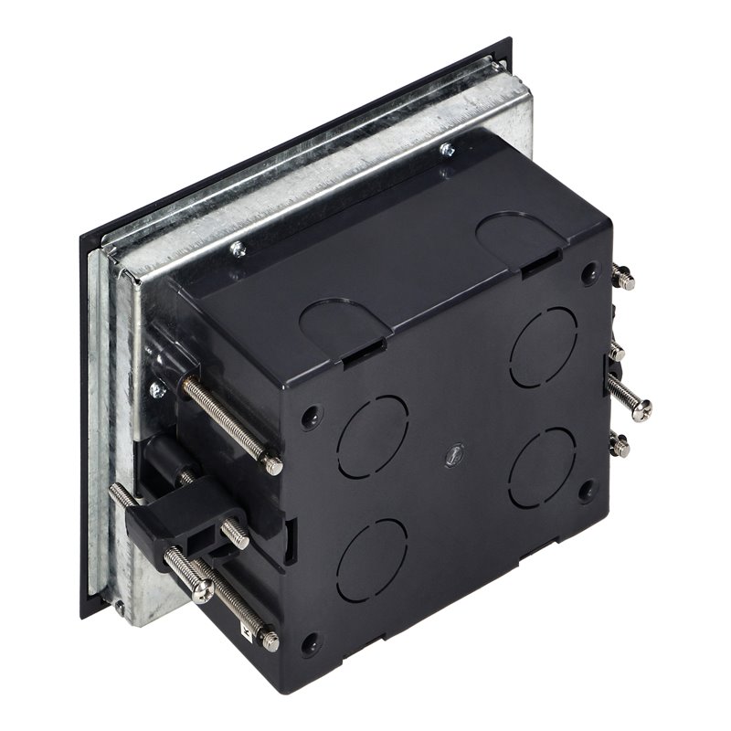 PUSZKA PODŁOGOWA NA GNIAZDA MODUŁOWE 4 X 45X45MM LUB 8 X 22,5X45MM, POKRYWA: STAL NIERDZEWNA, CZARNA ORNO PUSZKA PODŁOGOWA NA GNIAZDA MODUŁOWE 4 X 45X45MM LUB 8 X 22,5X45MM, POKRYWA: STAL NIERDZEWNA, CZARNA ORNO