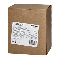 PUSZKA PODŁOGOWA NA GNIAZDA MODUŁOWE 6 X 45X45MM LUB 12 X 22,5X45MM, POKRYWA: MATERIAŁ WŁASNY, CZARNA ORNO PUSZKA PODŁOGOWA NA GNIAZDA MODUŁOWE 6 X 45X45MM LUB 12 X 22,5X45MM, POKRYWA: MATERIAŁ WŁASNY, CZARNA ORNO