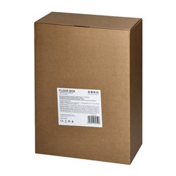 PUSZKA PODŁOGOWA NA GNIAZDA MODUŁOWE 8 X 45X45MM LUB 16 X 22,5X45MM, POKRYWA: MATERIAŁ WŁASNY, CZARNA ORNO PUSZKA PODŁOGOWA NA GNIAZDA MODUŁOWE 8 X 45X45MM LUB 16 X 22,5X45MM, POKRYWA: MATERIAŁ WŁASNY, CZARNA ORNO