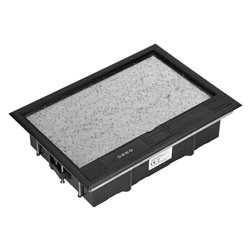 PUSZKA PODŁOGOWA NA GNIAZDA MODUŁOWE 8 X 45X45MM LUB 16 X 22,5X45MM, POKRYWA: MATERIAŁ WŁASNY, CZARNA ORNO PUSZKA PODŁOGOWA NA GNIAZDA MODUŁOWE 8 X 45X45MM LUB 16 X 22,5X45MM, POKRYWA: MATERIAŁ WŁASNY, CZARNA ORNO
