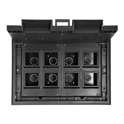 PUSZKA PODŁOGOWA NA GNIAZDA MODUŁOWE 8 X 45X45MM LUB 16 X 22,5X45MM, POKRYWA: MATERIAŁ WŁASNY, CZARNA ORNO PUSZKA PODŁOGOWA NA GNIAZDA MODUŁOWE 8 X 45X45MM LUB 16 X 22,5X45MM, POKRYWA: MATERIAŁ WŁASNY, CZARNA ORNO