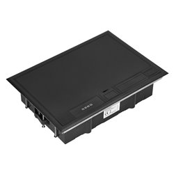 PUSZKA PODŁOGOWA NA GNIAZDA MODUŁOWE 8 X 45X45MM LUB 16 X 22,5X45MM, POKRYWA: PLASTIK, CZARNA ORNO PUSZKA PODŁOGOWA NA GNIAZDA MODUŁOWE 8 X 45X45MM LUB 16 X 22,5X45MM, POKRYWA: PLASTIK, CZARNA ORNO