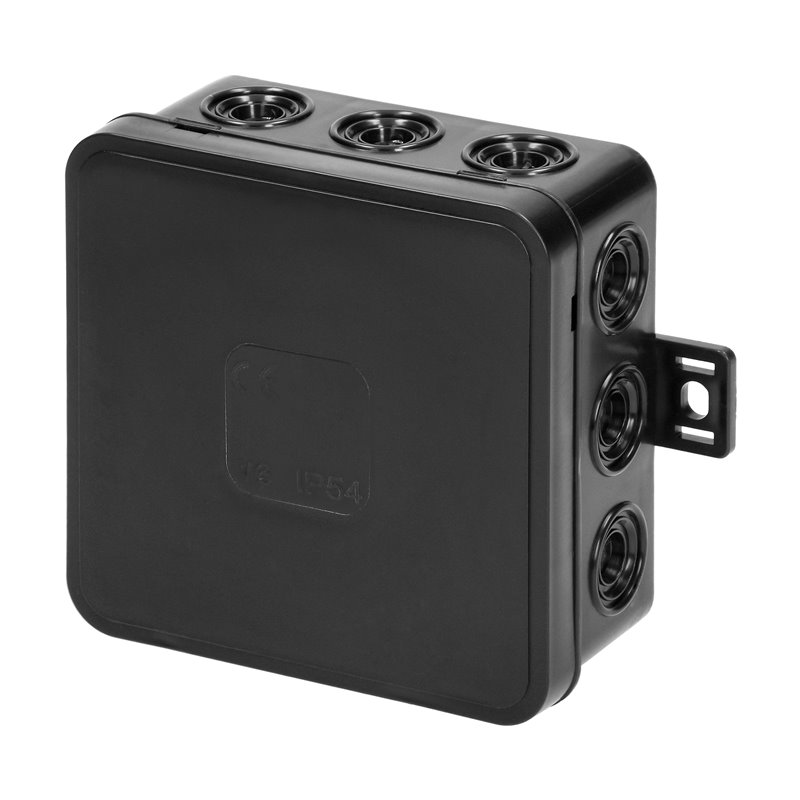 PUSZKA N/T CLICK, IP54, 12 PRZEPUSTÓW, 85X85X41MM, CZARNA ORNO PUSZKA N/T CLICK, IP54, 12 PRZEPUSTÓW, 85X85X41MM, CZARNA ORNO
