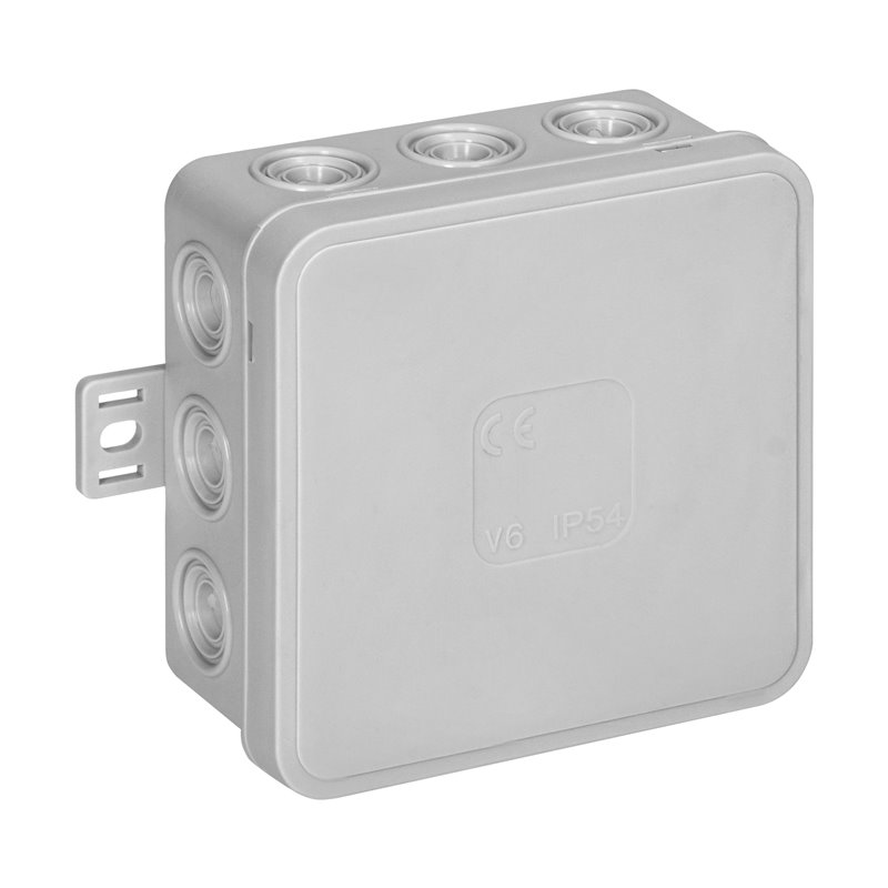 PUSZKA N/T CLICK, IP54, 12 PRZEPUSTÓW, 85X85X41MM, SZARA ORNO PUSZKA N/T CLICK, IP54, 12 PRZEPUSTÓW, 85X85X41MM, SZARA ORNO